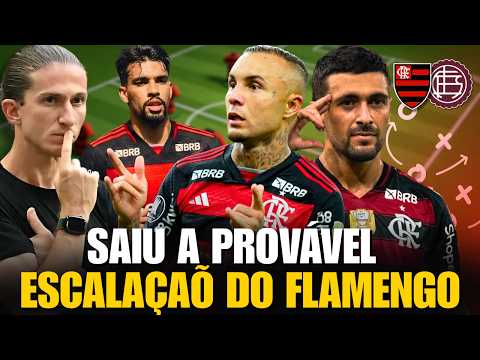 Will there be a surprise? See the likely lineup for FLAMENGO vs. LANUS in the Recopa Sudamericana...