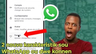 🟢 Kòman pou dekouvri 2 nouvo karakteristik sou WhatsApp