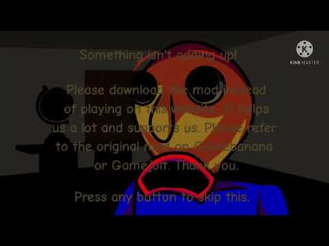 Paldo franks tells you to not pirate baldi’s basics in funkin