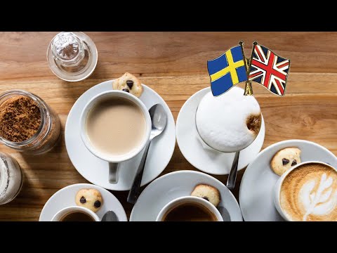 Chá e café na Grã-Bretanha e na Suécia