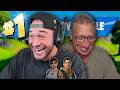Playing Fortnite Until We Win Dad S FIRST Time Playing