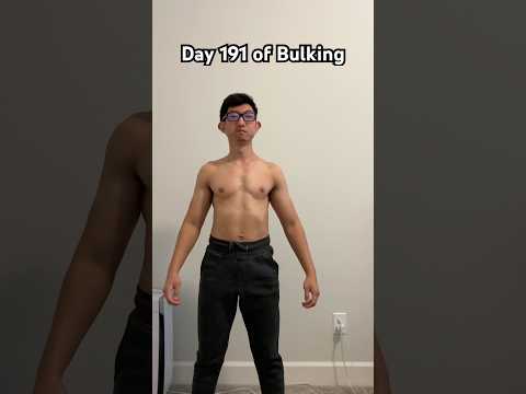 Day 191 of Bulking series (27 Weeks in) #gym #viral #fitness #physique #abs #fyp #trending #shorts