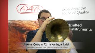 Video thumbnail for Kyle Lambert from ACB  demonstrating the Adams F2  Flugelhorn by Austin Custom Brass