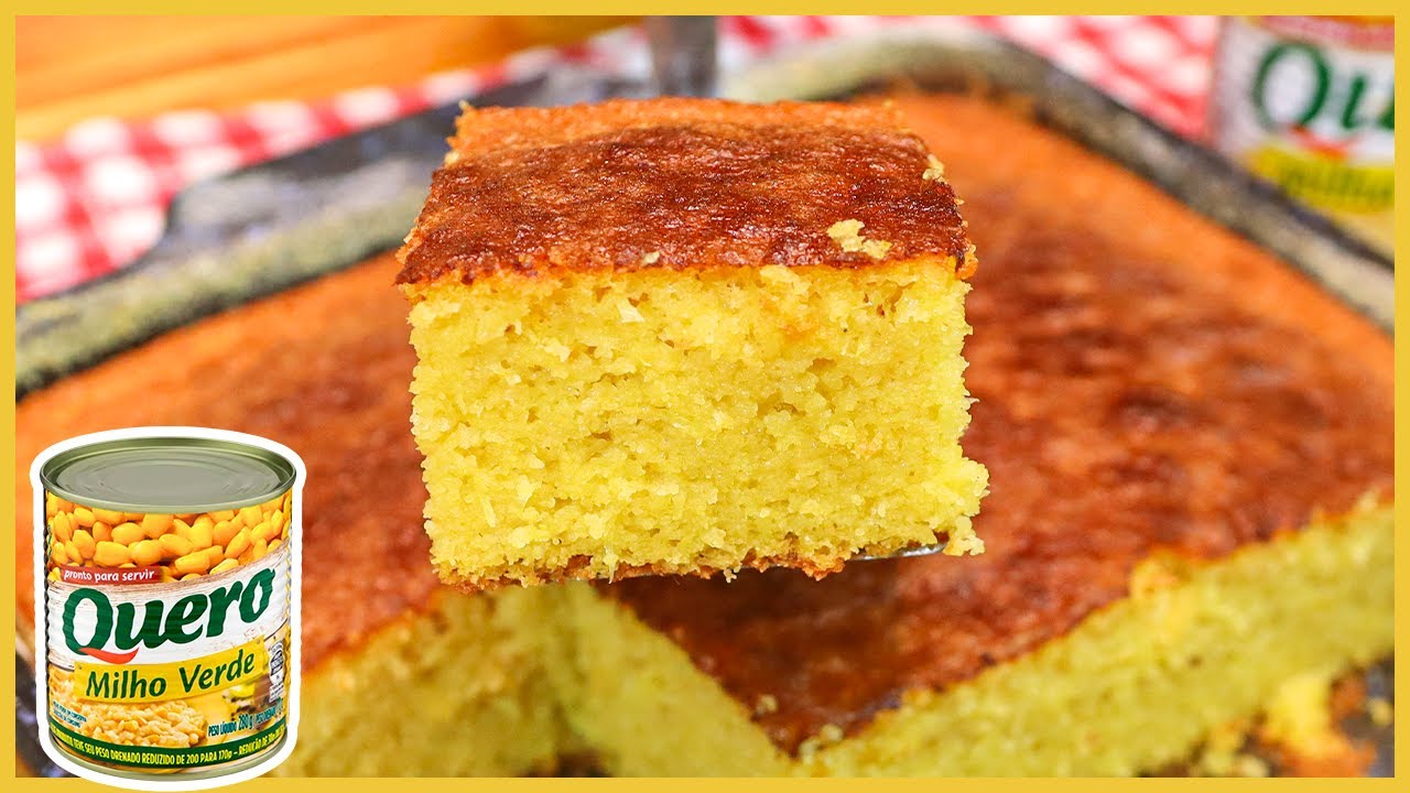Como Fazer um Bolo de Milho de Latinha Sem Farinha de Trigo no Liquidificador Como Fazer um Bolo de Milho de Latinha Sem Farinha de Trigo no Liquidificador