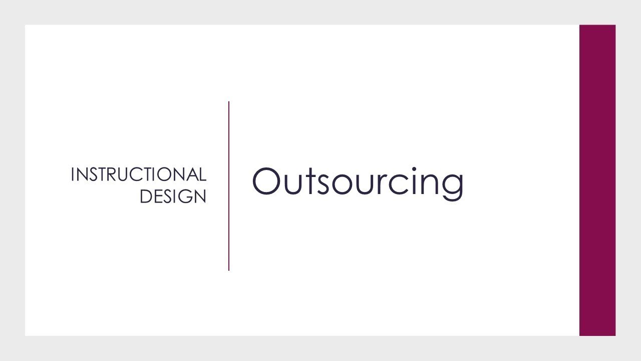 Can you outsource training?