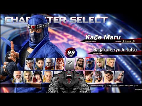 Virtua Fighter 5 : Ultimate Showdown - Kage Maru - Arcade Mode