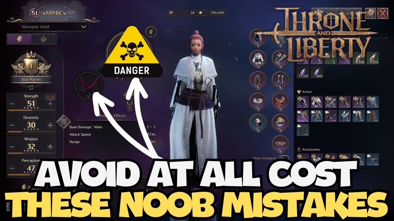 AVOID THESE MISTAKES AT ALL COST!! You will Thank Me Later | Beginner Guide for Throne And Liberty