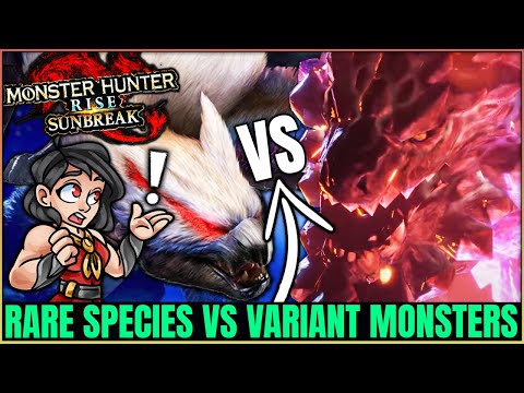 Variants VS Rare Species - Best New Monster in Title Update 1 - Monster Hunter Rise Sunbreak! (Lore)