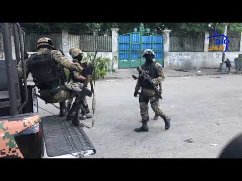 Kotèj Prezidan an kap antre anchatpent nan palè a, ajan USGPN move kou kong