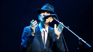 Stages Leonard Cohen Sydney Opera House 2013-12-02