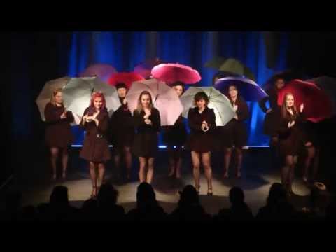 Beginner Burlesque students perform Blue Skies - The Bombshell Burlesque Academy