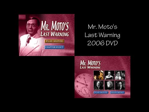 Opening/Closing To Mr. Moto's Last Warning 2006 DVD