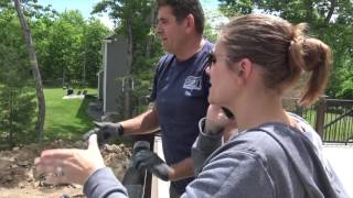 Waterfall slide start to finish