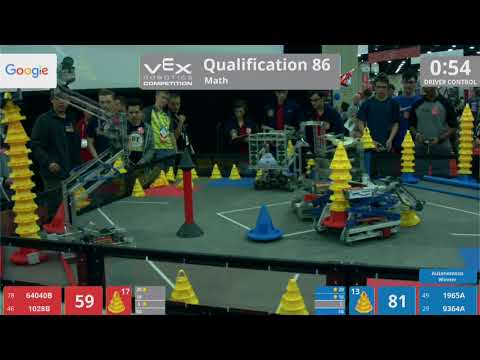 2018 VRC Math Q86 - 64040B 1028B vs 1965A 9364A - 113 to 140