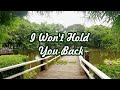 I Won't Hold You Back - KARAOKE VERSION - as popularized by Toto