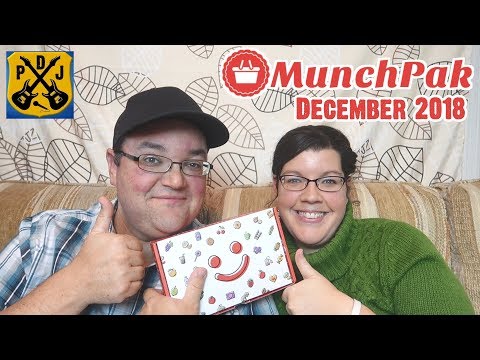 MunchPak Mini Snack Box - December 2018 Unboxing & Taste Test - So Many Sturdy Snacks! - ParoDeeJay