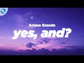 Ariana Grande Yes And Clean Lyrics