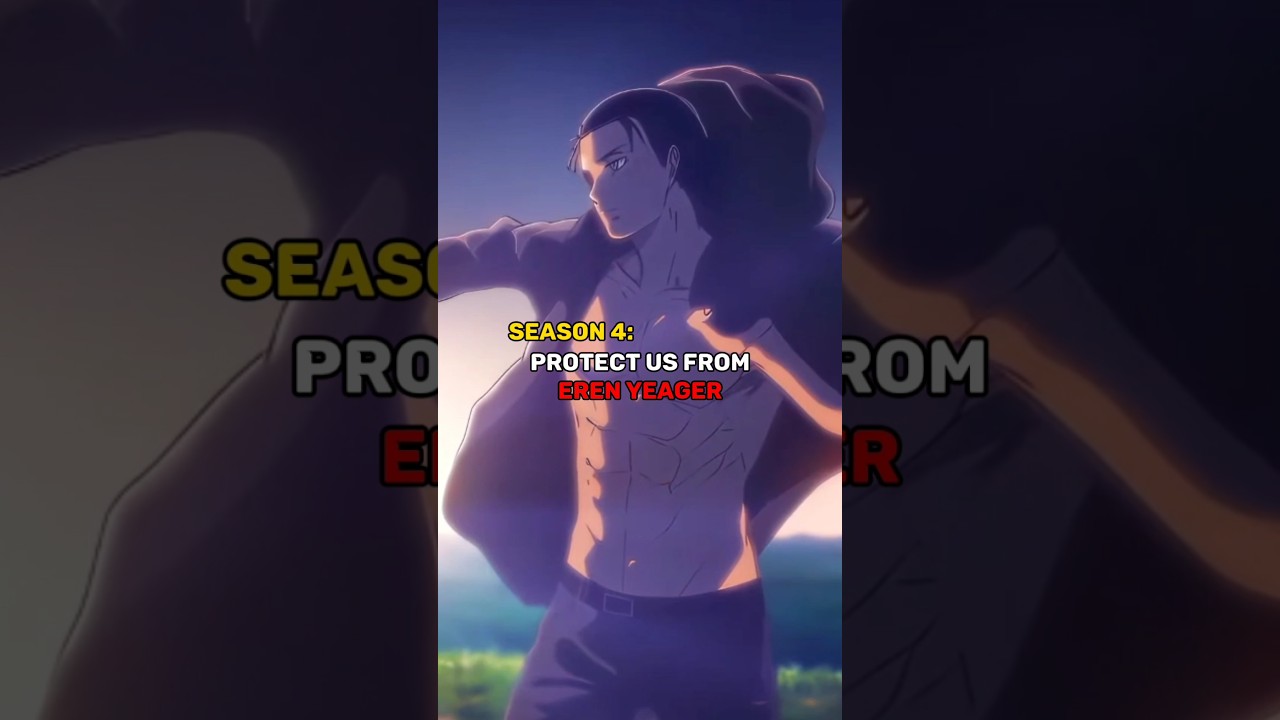 Eren Yeager Season 1 VS Season 4 #anime #attackontitan #rushiledits