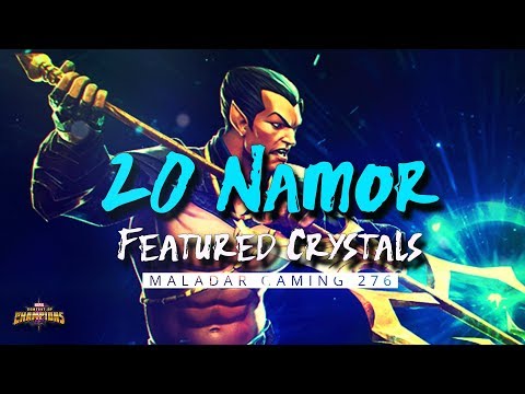 20 6-Star Namor Featured Cavalier Crystals 🍀 #EИD #MCOC