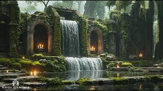 Zen Relaxing Music with Waterfall Ambience for Stress Relief | Calm Healing Music for Deep Sleep