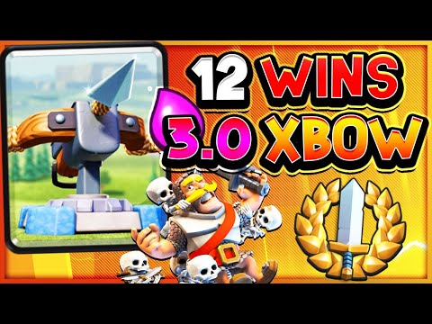 12 Win Grand Challenge With 3.0 Xbow Cycle 🏆 — Clash Royale