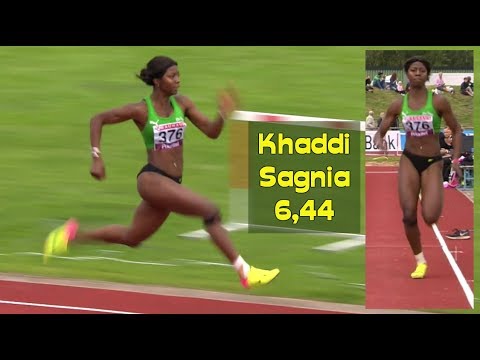 Khaddi Sagnia 6,44 - längdkval - friidrotts-SM i Helsingborg - 26 aug 2017