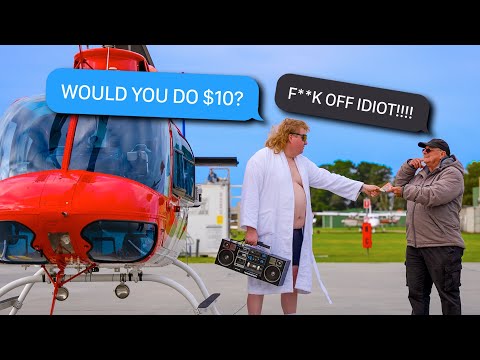 Lowballing FB Marketplace but arriving in a Helicopter