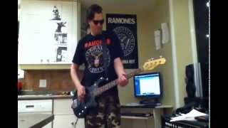 The Ramones - I don't wanna be learned I don't wanna be tamed bass cover