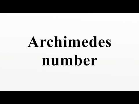 Archimedes number