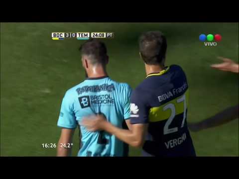 Gol de Aguirre (E/C) (3-0) / Boca Juniors 4-0 Temperley  - Fecha 8 Torneo Argentino 2016/17