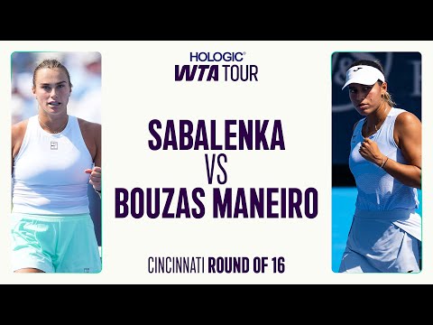 Aryna Sabalenka vs. Jessica Bouzas Maneiro | 2025 Cincinnati Round of 16 | WTA Match Highlights