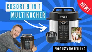Cosori 9 in 1 Multikocher 5,7 Liter I Schnellkochtopf I Vielseitig , schnell und abwechslungsreich.