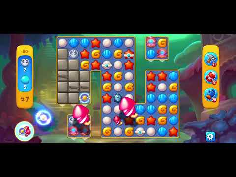 Fishdom Gameplay Stage 50 Atlantis Cup No Boosters