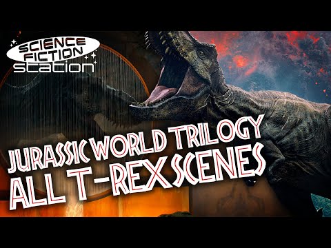 Every Tyrannosaurus Rex Scene In The Jurassic World Trilogy | Science Fiction Station