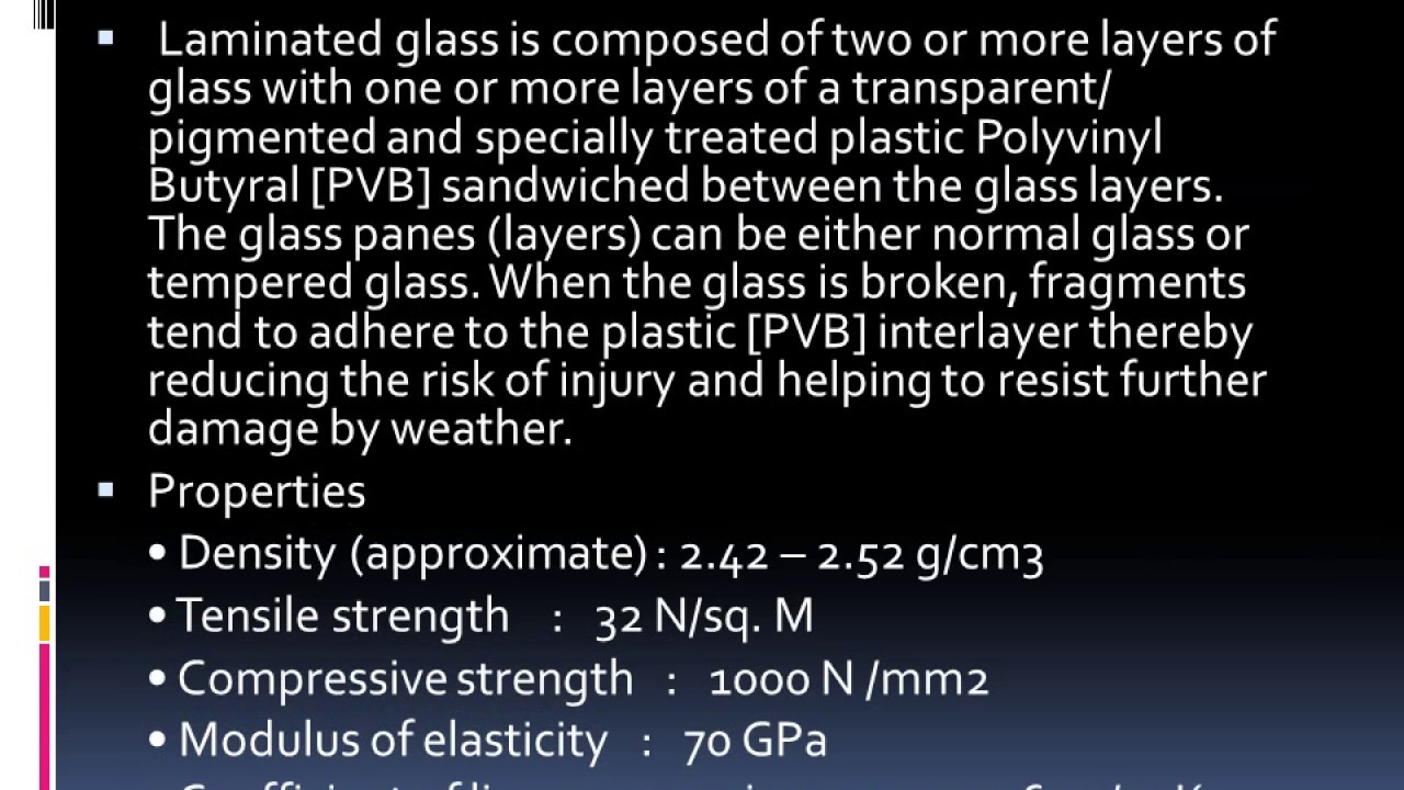 SPECIFICATIONS AND ESTIMATIONS OF MATERIAL GLASS PPT VIDEO