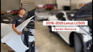 How to Remove a 2018–2025 Lexus LC500 Fender
