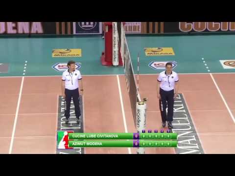 HIGHLIGHTS GARA-1 SEMIFINALE PLAYOFF...CUCINE LUBE CIVITANOVA vs AZIMUT MODENA🏐20/03/2017