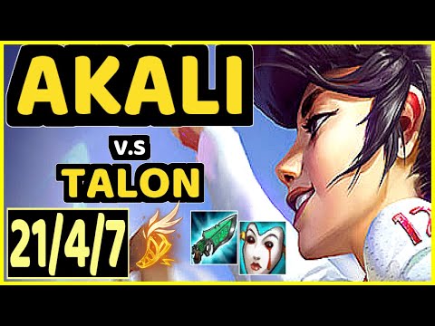 ABBEDAGGE (AKALI) vs TALON - 21/4/7 KDA MID CHALLENGER GAMEPLAY - EUW