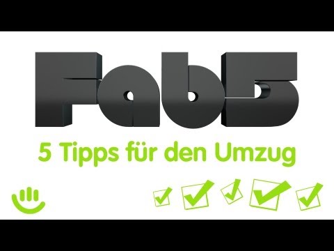 5 Tipps für den reibungslosen Umzug - Fab5