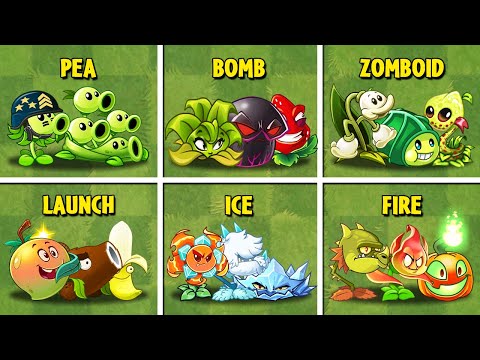 Random 20 Team 3 Plants Battlez - Which Team Plant Will Win? - PvZ 2 Team Plants