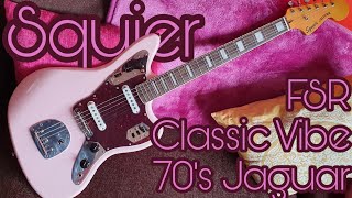 Video thumbnail for Squier FSR Classic Vibe 70's Jaguar (Shell Pink): initial meanderings - Part 1 by Pedal Experiments