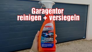 Garagentor reinigen und versiegeln - Hörmann Sektionaltor LPU 42 M-Sicke