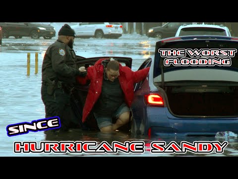 Bomb Cyclone Water Rescues And Major Flooding, Queens NY - 12/23/2022