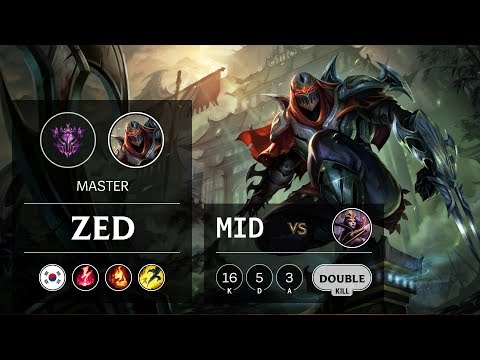 Zed Mid vs LeBlanc - KR Master Patch 9.9