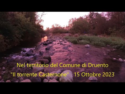 Nel territorio del Comune di Druento  -  il torrente Casternone  - 15 Ottobre 2023.