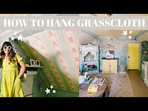 How to Hang Grasscloth Wallpaper | What you need to know! 💡