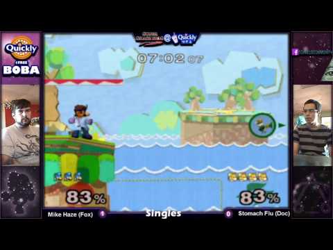 SSBM @ Quickly 6 - Mike Haze Vs. Stomach Flu