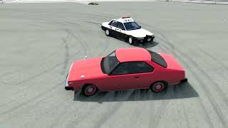 【BeamNG.Drive】あぶない刑事風の80年代カースタント  "Dangerous Detectives"-like 1980s Japanese police car stunts
