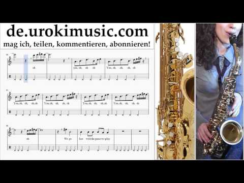 Saxophonunterricht Tenor Calvin Harris ft. Rihanna - This Is What You Came For Noten Lernen Teil#2