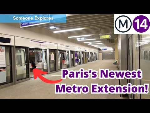 Exploring Paris's NEWEST Metro Extension | Line 14 Extension